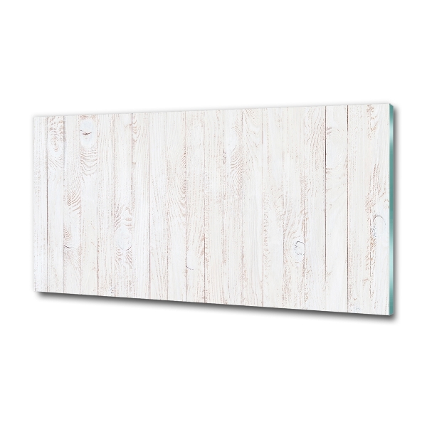 Cuadro de cristal templado moderno horizontal Fondo de madera