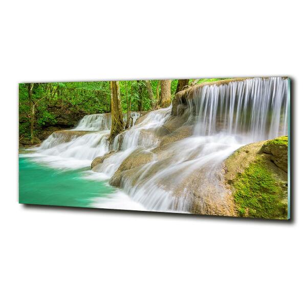 Foto en cristal de alta calidad con impresión uv horizontal Cascadas