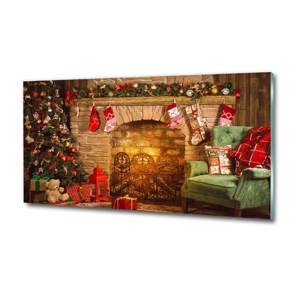 Impresión en cristal con acabado brillante horizontal decoraciones navideñas