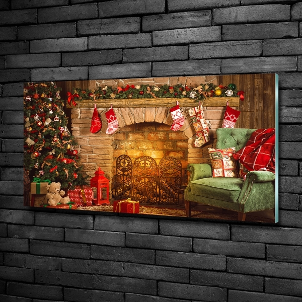 Impresión en cristal con acabado brillante horizontal decoraciones navideñas
