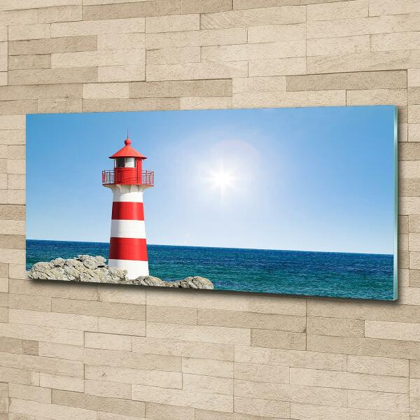 Cuadro de cristal templado moderno horizontal Faro