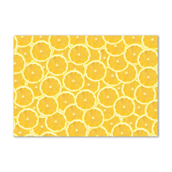 Fotoobraz na ścianę szklany Plastry cytryny