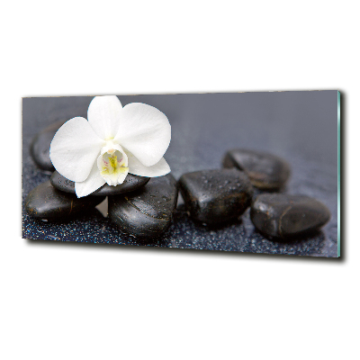 Foto en cristal de alta calidad con impresión uv horizontal Orquídea