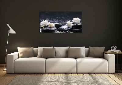 Impresión en cristal con acabado brillante horizontal Flor de cerezo