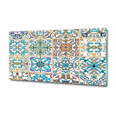 Cuadro decorativo de vidrio para salón horizontal Azulejos de cerámica