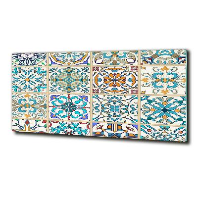 Cuadro decorativo de vidrio para salón horizontal Azulejos de cerámica