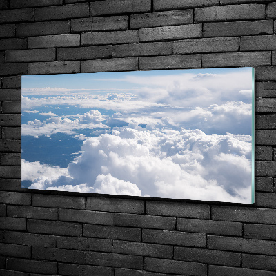 Impresión en cristal con acabado brillante horizontal Vista desde el avión