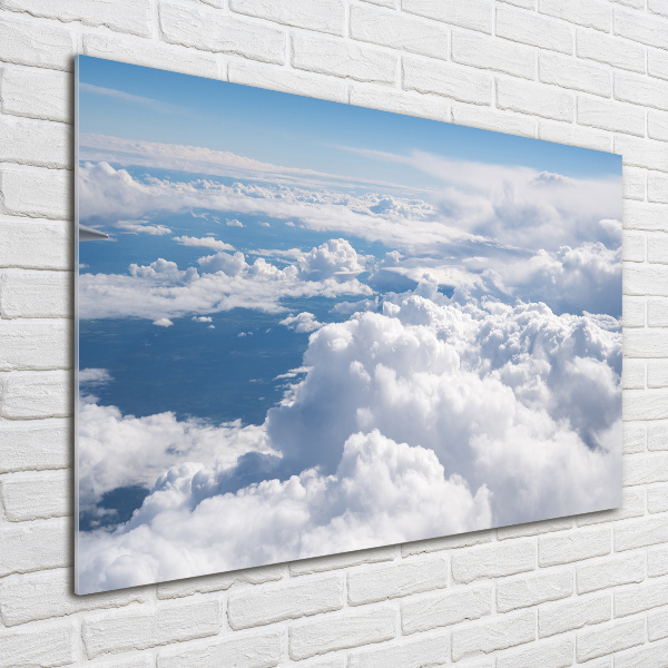 Impresión en cristal con acabado brillante horizontal Vista desde el avión