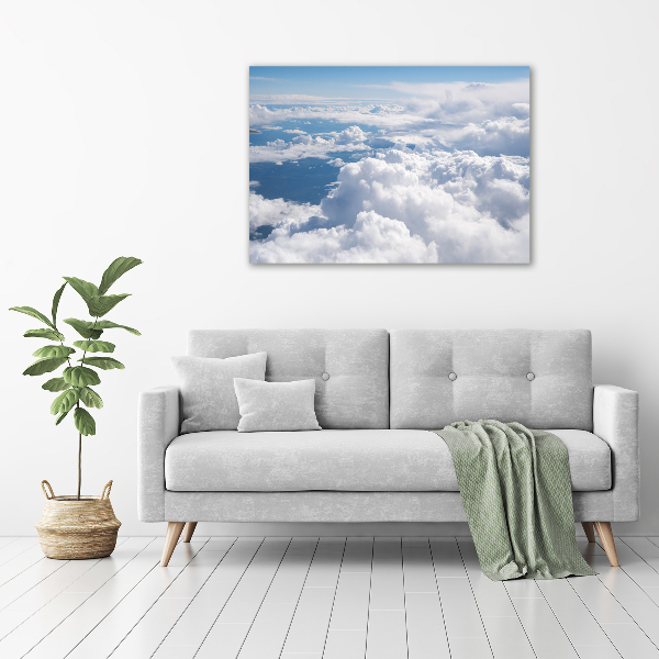 Impresión en cristal con acabado brillante horizontal Vista desde el avión