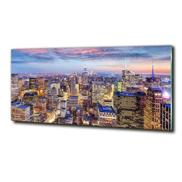 Foto en cristal de alta calidad con impresión uv horizontal Nueva York