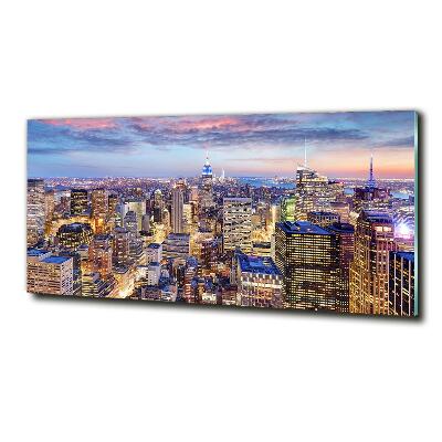 Foto en cristal de alta calidad con impresión uv horizontal Nueva York