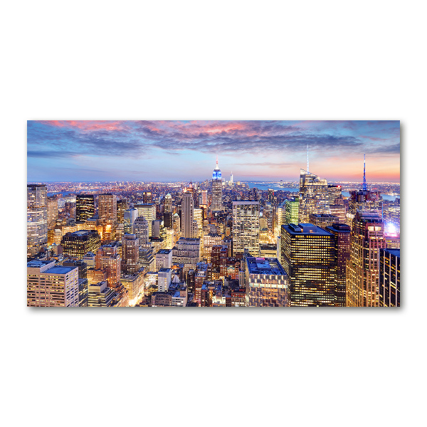 Foto en cristal de alta calidad con impresión uv horizontal Nueva York