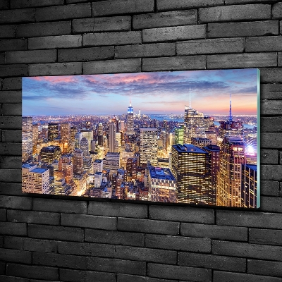 Foto en cristal de alta calidad con impresión uv horizontal Nueva York