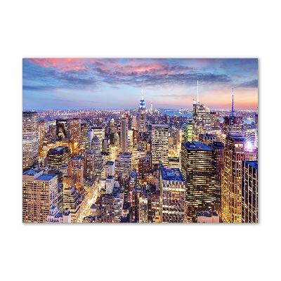 Foto en cristal de alta calidad con impresión uv horizontal Nueva York
