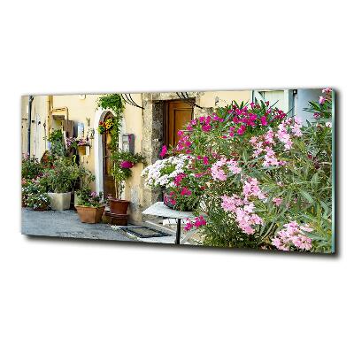 Cuadro de cristal templado moderno horizontal Calles de Francia