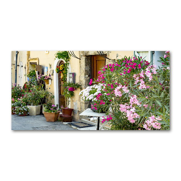 Cuadro de cristal templado moderno horizontal Calles de Francia