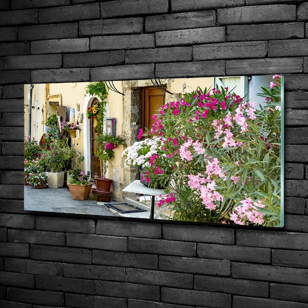 Cuadro de cristal templado moderno horizontal Calles de Francia