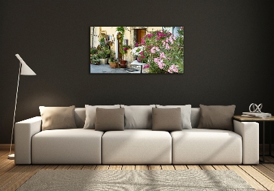 Cuadro de cristal templado moderno horizontal Calles de Francia