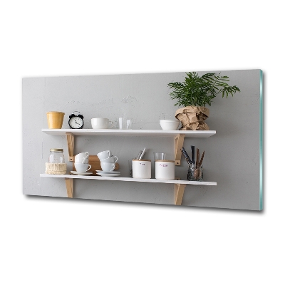 Impresión en cristal con acabado brillante horizontal Decoraciones en el estante