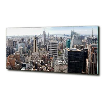 Impresión en cristal con acabado brillante horizontal Nueva York