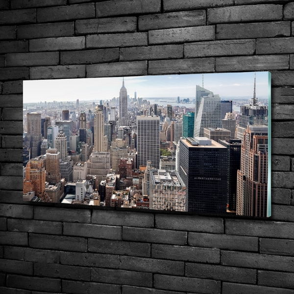 Impresión en cristal con acabado brillante horizontal Nueva York