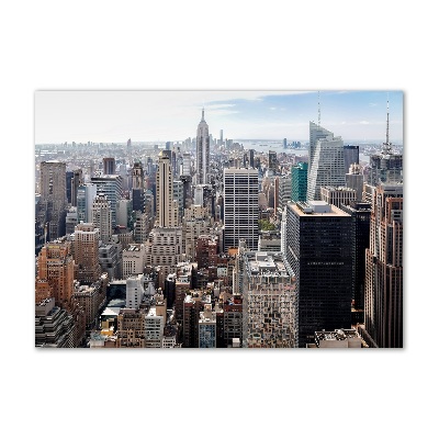 Impresión en cristal con acabado brillante horizontal Nueva York