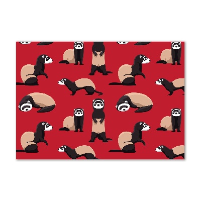 Cuadro decorativo de vidrio para salón horizontal Turón