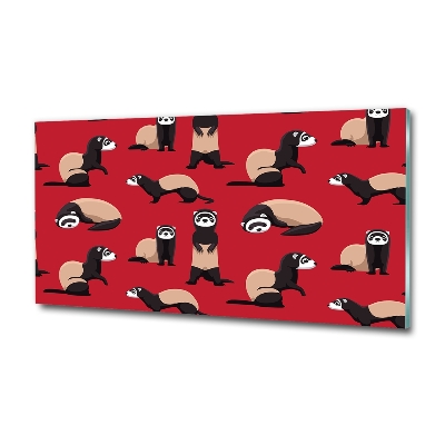 Cuadro decorativo de vidrio para salón horizontal Turón