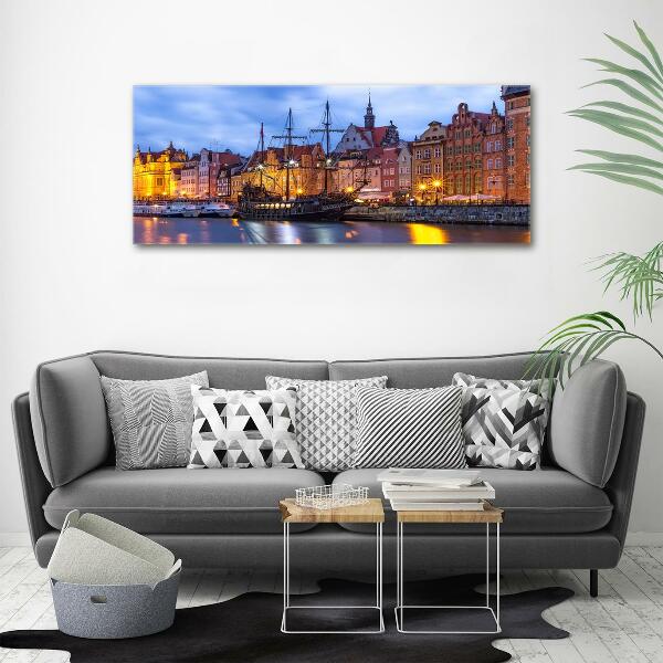 Foto en cristal de alta calidad con impresión uv horizontal Gdansk, Polonia