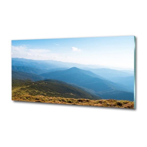 Cuadro decorativo de vidrio para salón horizontal Parque Nacional de los Tatras