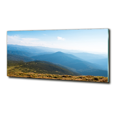 Cuadro decorativo de vidrio para salón horizontal Parque Nacional de los Tatras