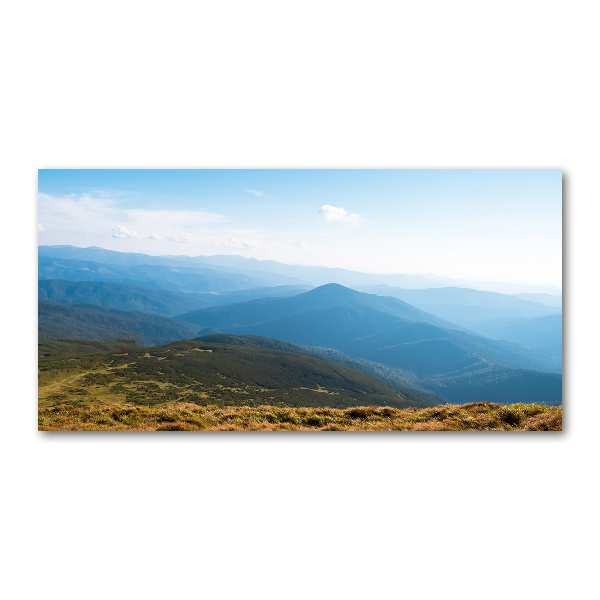 Cuadro decorativo de vidrio para salón horizontal Parque Nacional de los Tatras