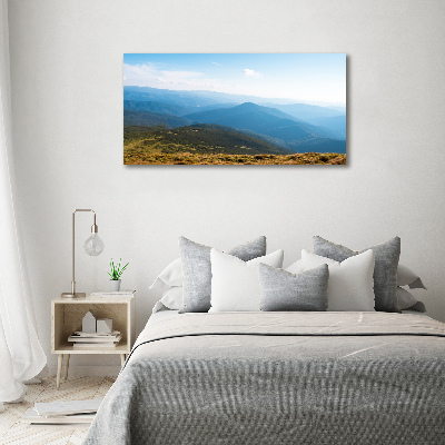 Cuadro decorativo de vidrio para salón horizontal Parque Nacional de los Tatras