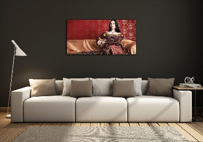 Impresión en cristal con acabado brillante horizontal Edad media