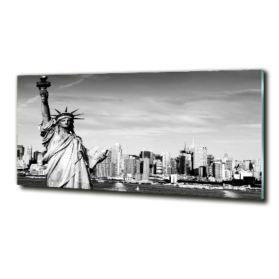 Impresión en cristal con acabado brillante horizontal Estatua de la Libertad