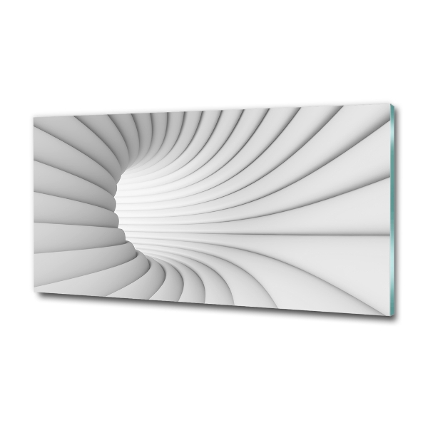 Cuadro de cristal templado moderno horizontal Túnel abstracto