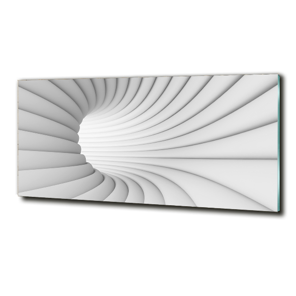 Cuadro de cristal templado moderno horizontal Túnel abstracto