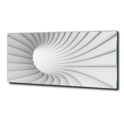 Cuadro de cristal templado moderno horizontal Túnel abstracto