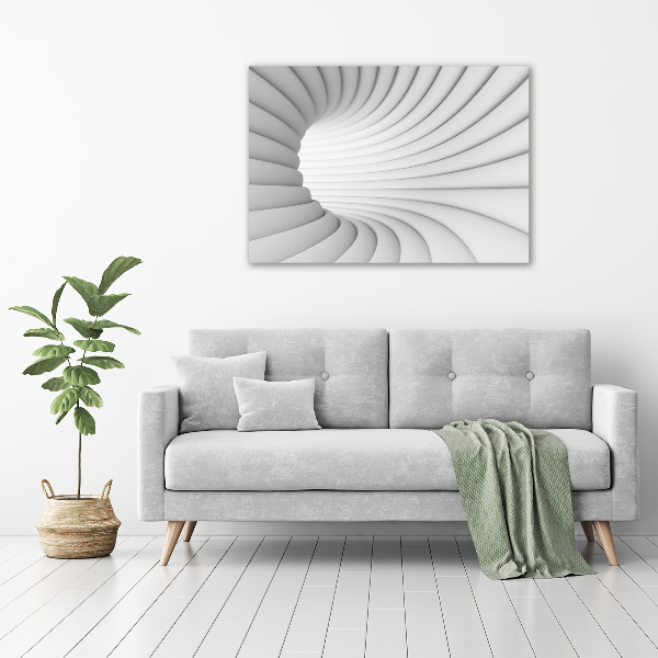 Cuadro de cristal templado moderno horizontal Túnel abstracto