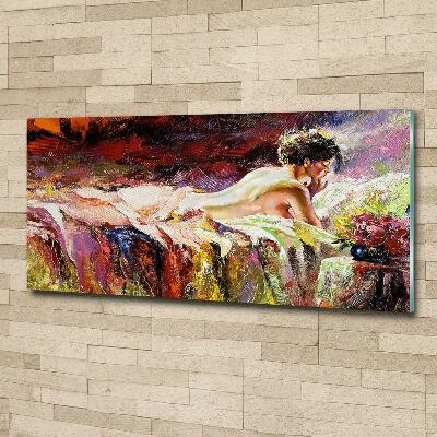 Impresión en cristal con acabado brillante horizontal Mujer mentirosa