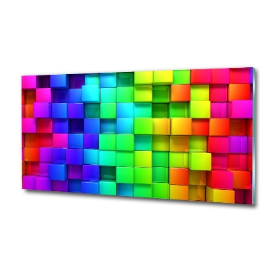 Foto en cristal de alta calidad con impresión uv horizontal Cajas de colores