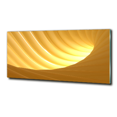 Cuadro de cristal templado moderno horizontal Vórtice abstracto