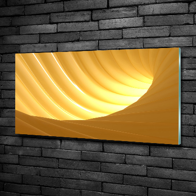 Cuadro de cristal templado moderno horizontal Vórtice abstracto