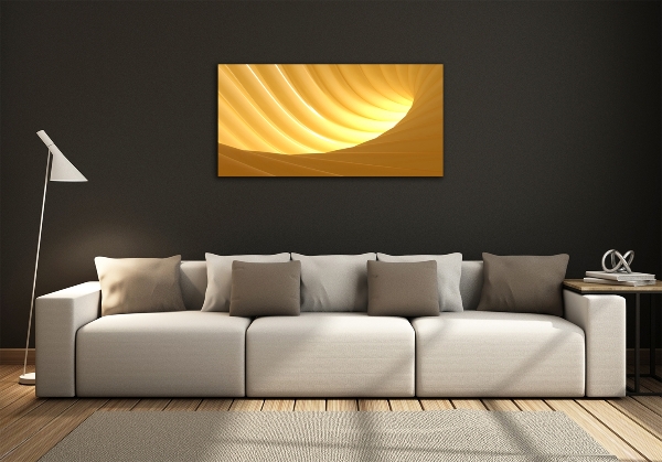 Cuadro de cristal templado moderno horizontal Vórtice abstracto