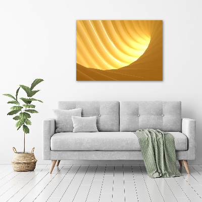 Cuadro de cristal templado moderno horizontal Vórtice abstracto