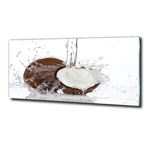 Cuadro decorativo de vidrio para salón horizontal Coco