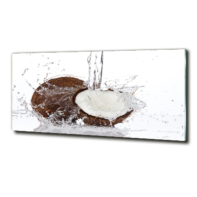 Cuadro decorativo de vidrio para salón horizontal Coco