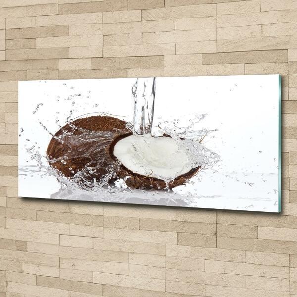 Cuadro decorativo de vidrio para salón horizontal Coco