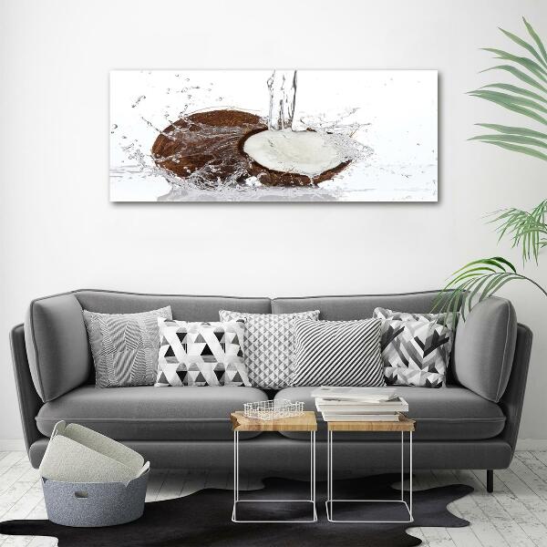 Cuadro decorativo de vidrio para salón horizontal Coco