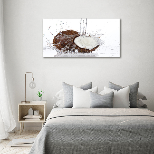 Cuadro decorativo de vidrio para salón horizontal Coco